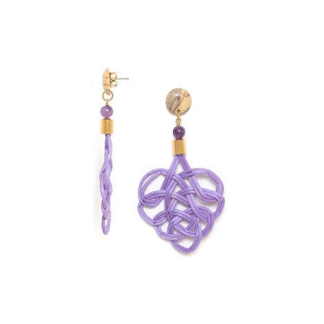 violet earrings "Bohol"