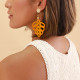 yellow earrings "Bohol" - Nature Bijoux