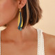 yellow earrings "Parrot" - Nature Bijoux