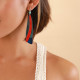 blue earrings "Parrot" - Nature Bijoux