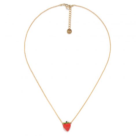 SWEET collier pendentif fraise "Les adorables"