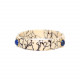 bracelet rigide cabochon lapis "Camouflage" - Nature Bijoux