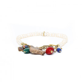 half stretch bracelet with dangles "Intuition" - Nature Bijoux