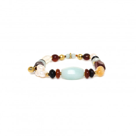 bracelet extensible perles graduées "Okinawa"