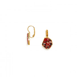 french hook earrings red "Palazzo" - Nature Bijoux