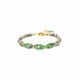 adjustable bracelet jasper & green terrazzo "Palazzo" - Nature Bijoux
