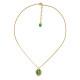 short necklace small green pendant "Palazzo" - Nature Bijoux