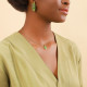 collier court petit pendentif vert "Palazzo" - Nature Bijoux
