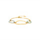 3 oval rings bracelet (bleu) "Allegra" - Franck Herval