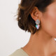 irregular shape oval clip earrings "Dita" - Franck Herval