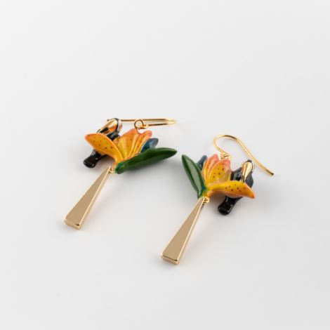Sawadee - Flower and Toucan earrings