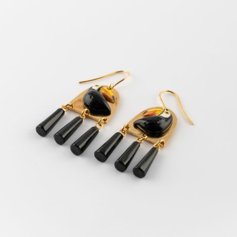 Sawadee - Toucan graphic earrings