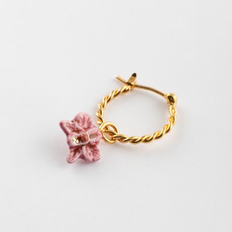 Pink Orchid Sawadee single earring