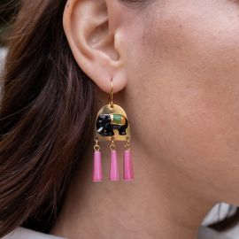 Sawadee - Elephant graphic earrings - Nach