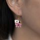 Orchid hook earrings - Nach