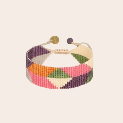 Green, purple and orange AVANTI bracelet M