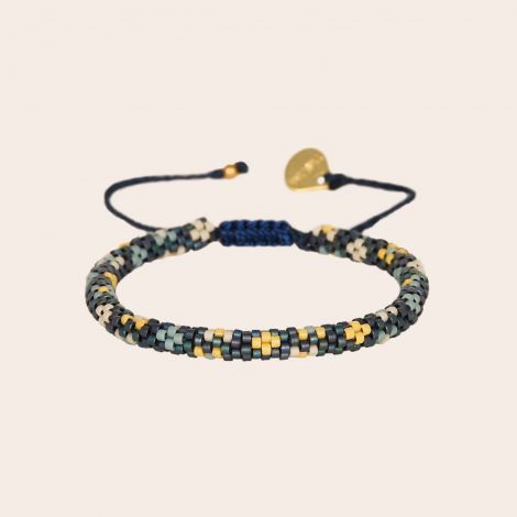 dark blue, green and yellow HOOPYS bracelet S