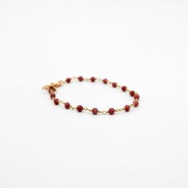 CAROLE Rhodonite bracelet - L'atelier des Dames