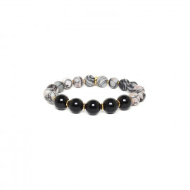 round beads stretch bracelet "Berlin" - 