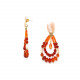 post earrings drop shape "Caramel" - Nature Bijoux