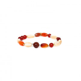 bracelet extensible multiperles "Caramel" - Nature Bijoux