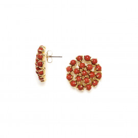 red jasper post earrings "Opera" - Nature Bijoux