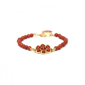 adjustable red jasper bracelet "Opera" - Nature Bijoux