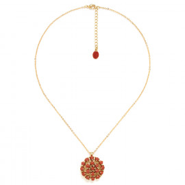 collier pendentif jaspe rouge "Opera" - Nature Bijoux