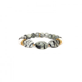 stretch bracelet big beads "Ozaretta" - Nature Bijoux