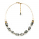 short necklace with facetted beads "Ozaretta" - Nature Bijoux