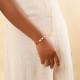 bracelet ajustable montÃ© sur chaine "Caramel" - Nature Bijoux
