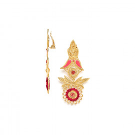 bell shape" clip earrings (cherry) "Appoline - Franck Herval