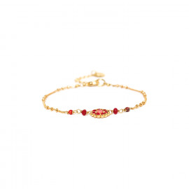 mini flower bracelet (cherry) "Appoline" - Franck Herval