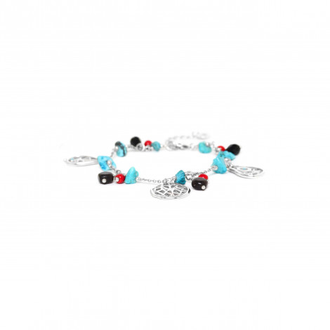 bracelet multipampilles turquoise "Wina"
