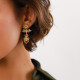 flower post dangle earrings (cherry) "Appoline" - Franck Herval