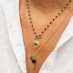 BILLIE double charm long necklace - L'atelier des Dames