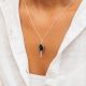 LOUISE onyx noir necklace - L'atelier des Dames