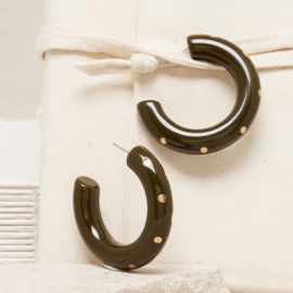 Bambou Marcelina hoop earrings - Feeka