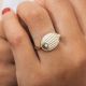 LUCKY "scarabee" ring(ecru) - Olivolga Bijoux