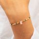 SERENITY macrame drop bracelet pink - Olivolga Bijoux