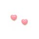 ANGEL HEART stud heart earrings(pink) - Olivolga Bijoux