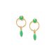 BERRY mini post earrings(green) - Olivolga Bijoux