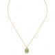 LUCKY "scrabee" pendant necklace(green) - Olivolga Bijoux