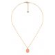 LUCKY "scrabee" pendant necklace(pink) - Olivolga Bijoux