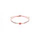 SERENITY bracelet macramé rouge - Olivolga Bijoux