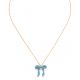 SUZY big ribbon necklace(blue) - Olivolga Bijoux