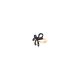 SUZY small ribbon ring(black) - Olivolga Bijoux
