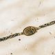 LUCKY bracelet scarabée ajustable cordon noir - Olivolga Bijoux