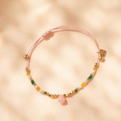SERENITY bracelet macramé rose