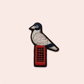 Broche- Pigeons and phone - Macon & Lesquoy